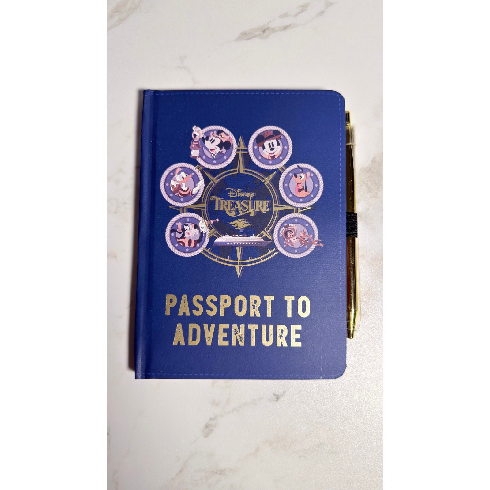Disney Cruise Line Treasure "Passport to Adventure" Journal with Pen NEW
