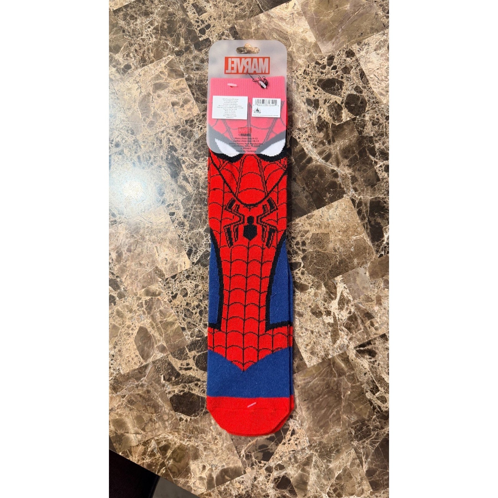 Disney Parks Spider-Man: No Way Home Pair Adult Socks One Size NWT