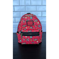 Disney Parks x Loungefly Mickey & Minnie Runaway Railway Mini Backpack Red AOP
