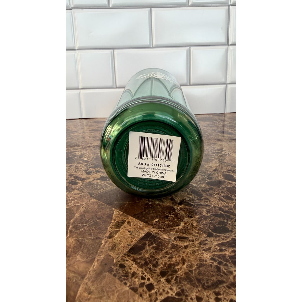 Starbucks Green Apron Mermaid Venti Cold Cup Tumbler 24oz NEW