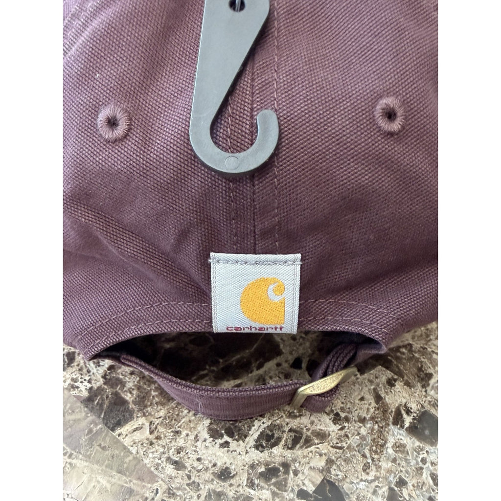 NWT Carhartt Adult Unisex Canvas Script Graphic Cap - Blackberry