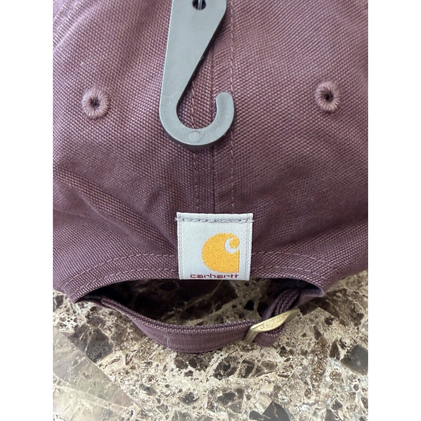 NWT Carhartt Adult Unisex Canvas Script Graphic Cap - Blackberry