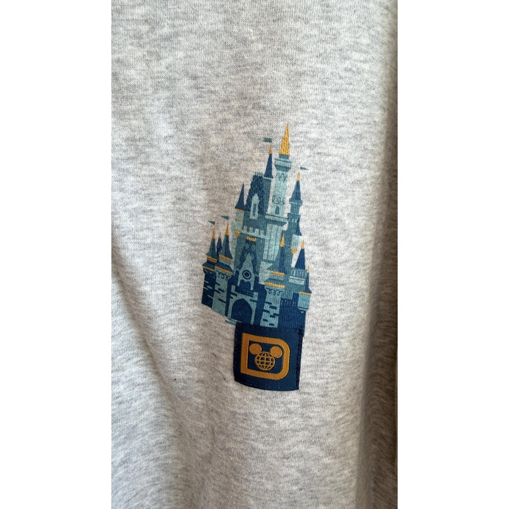 Disney Parks Walt Disney World Icons Four Parks Full Zip Hoodie Large NWT
