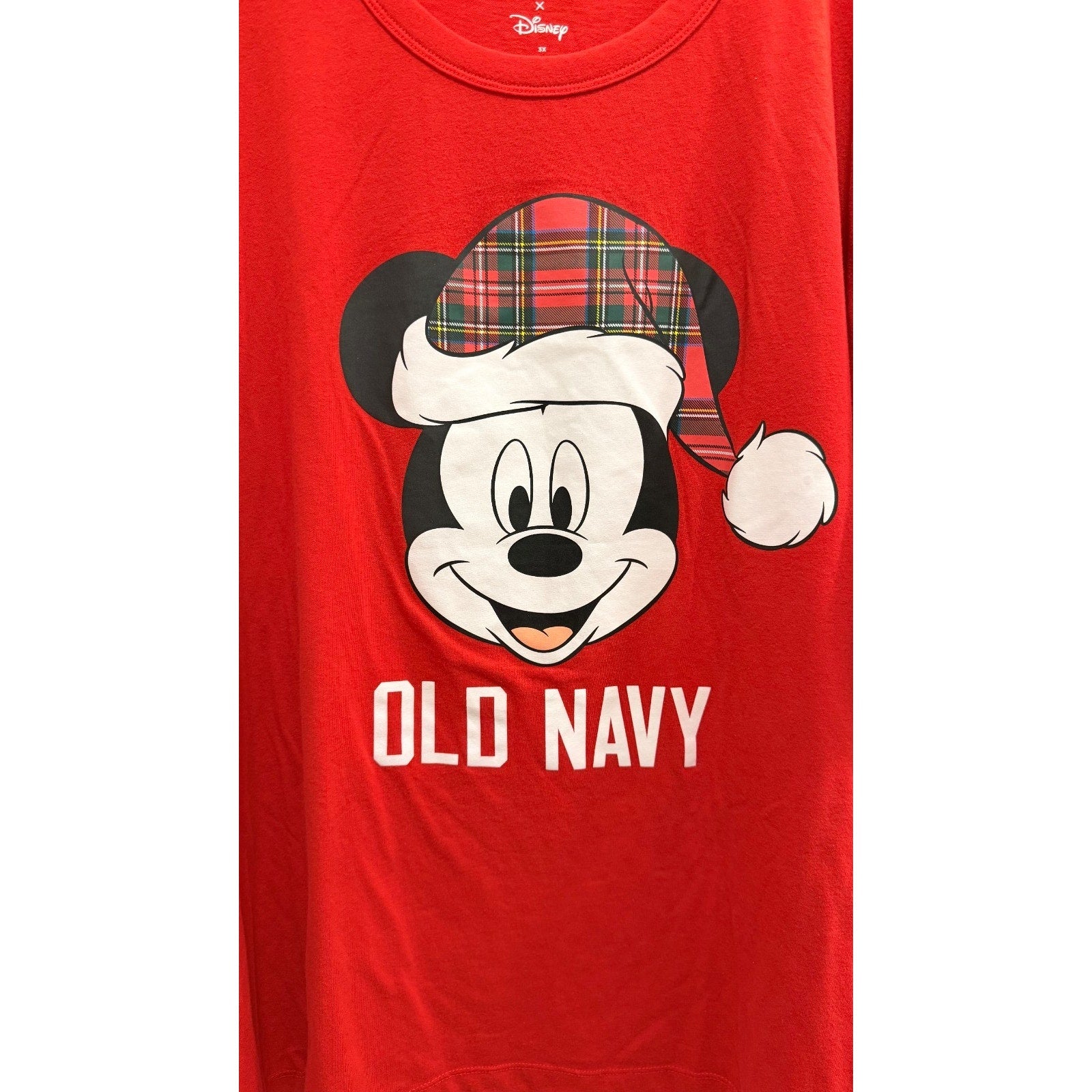 Old Navy x Disney Holiday Logo Graphic T-Shirt Women’s 3XL Plus Size NEW