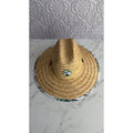 Shade Shack Straw Sun Hat Wide Brim Palm Print Underbrim Beach Lifeguard Hat OS