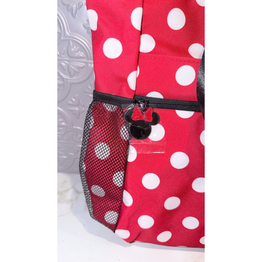 Disney Parks WDW Minnie Mouse XOXO Polka Dots Tote Bag NEW