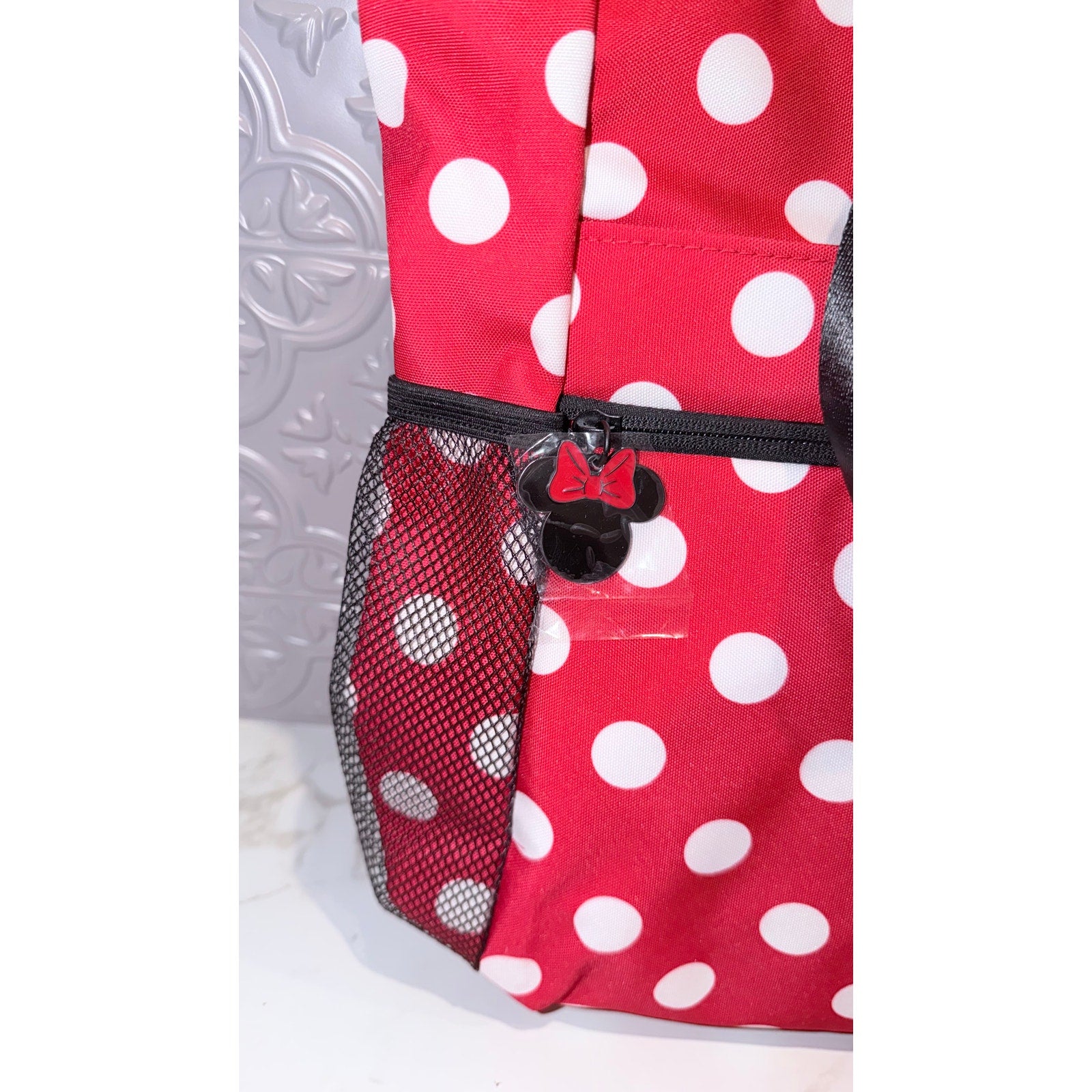 Disney Parks WDW Minnie Mouse XOXO Polka Dots Tote Bag NEW