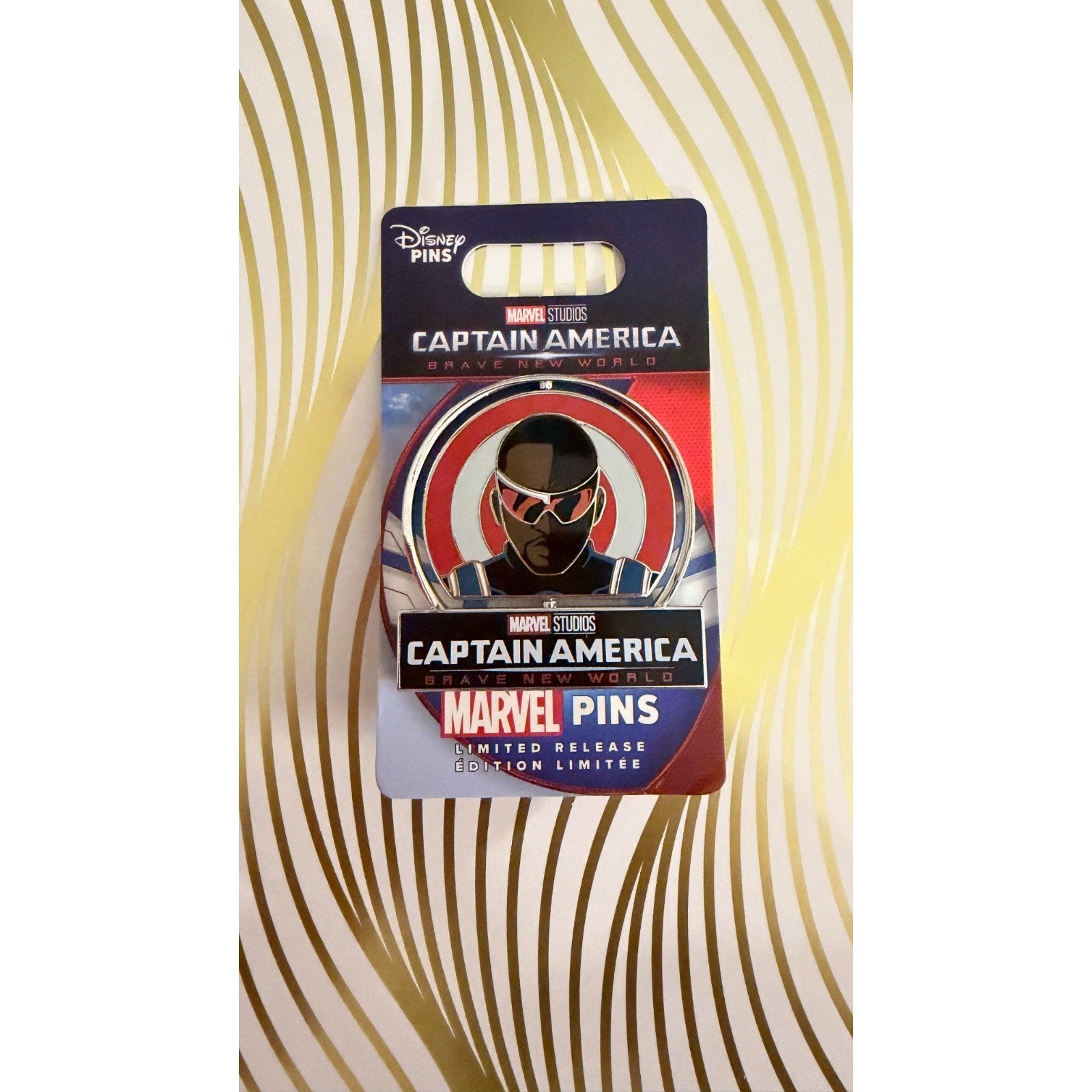 Disney Parks Captain America Brave New World Capain America/Falcon Spinner Pin