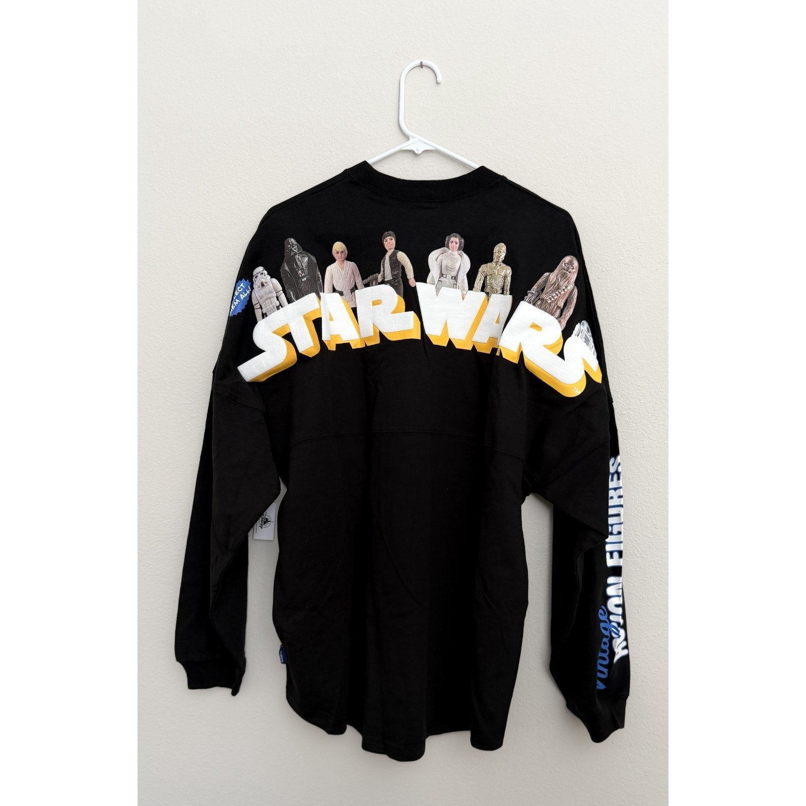 Disney Parks x Spirit Jersey Star Wars Vintage Action Figure Adult Large
