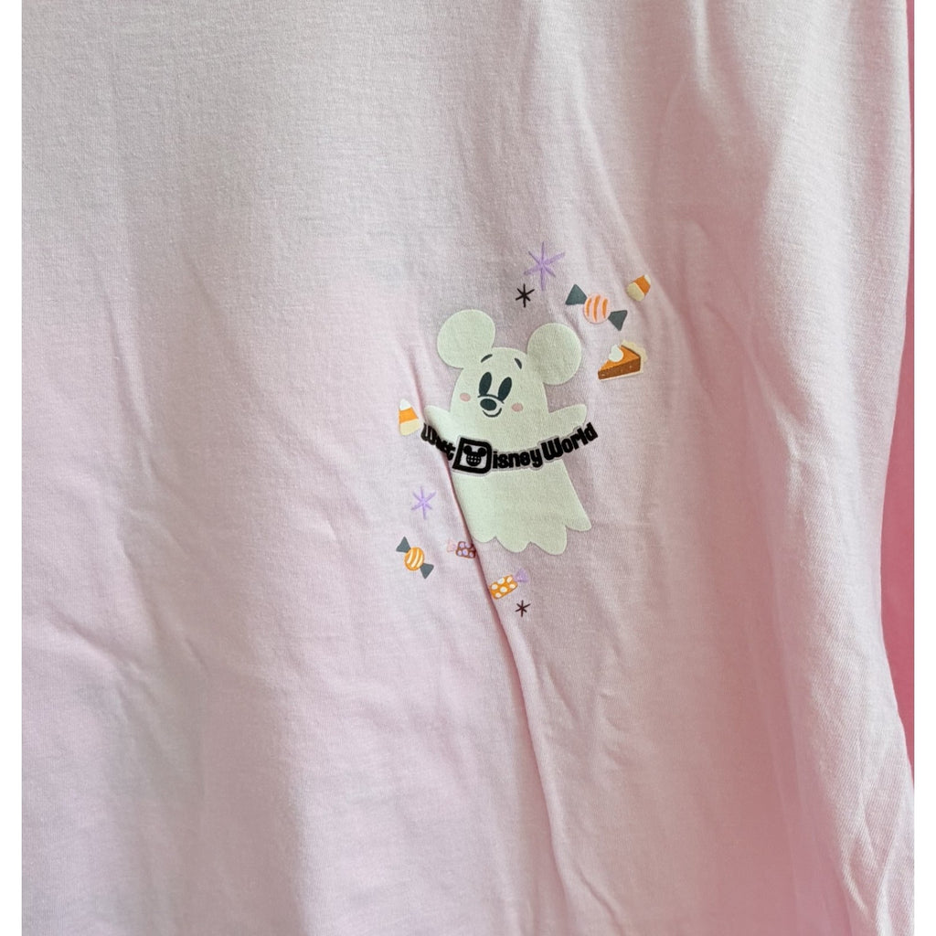 Disney Parks Walt Disney World Fa-BOO-Lous Ghost Mickey/Minnie T-shirt Large NWT
