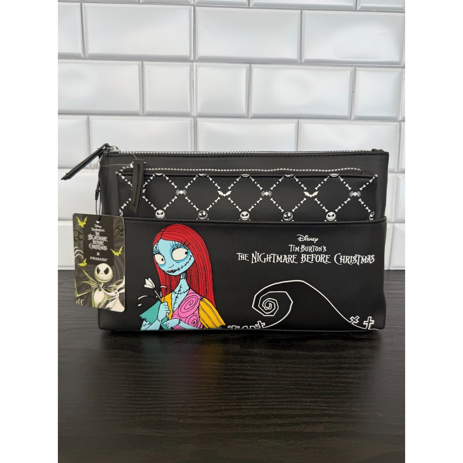 Primark Nightmare Before Christmas Sally Makeup Bag 2pc Set NWT