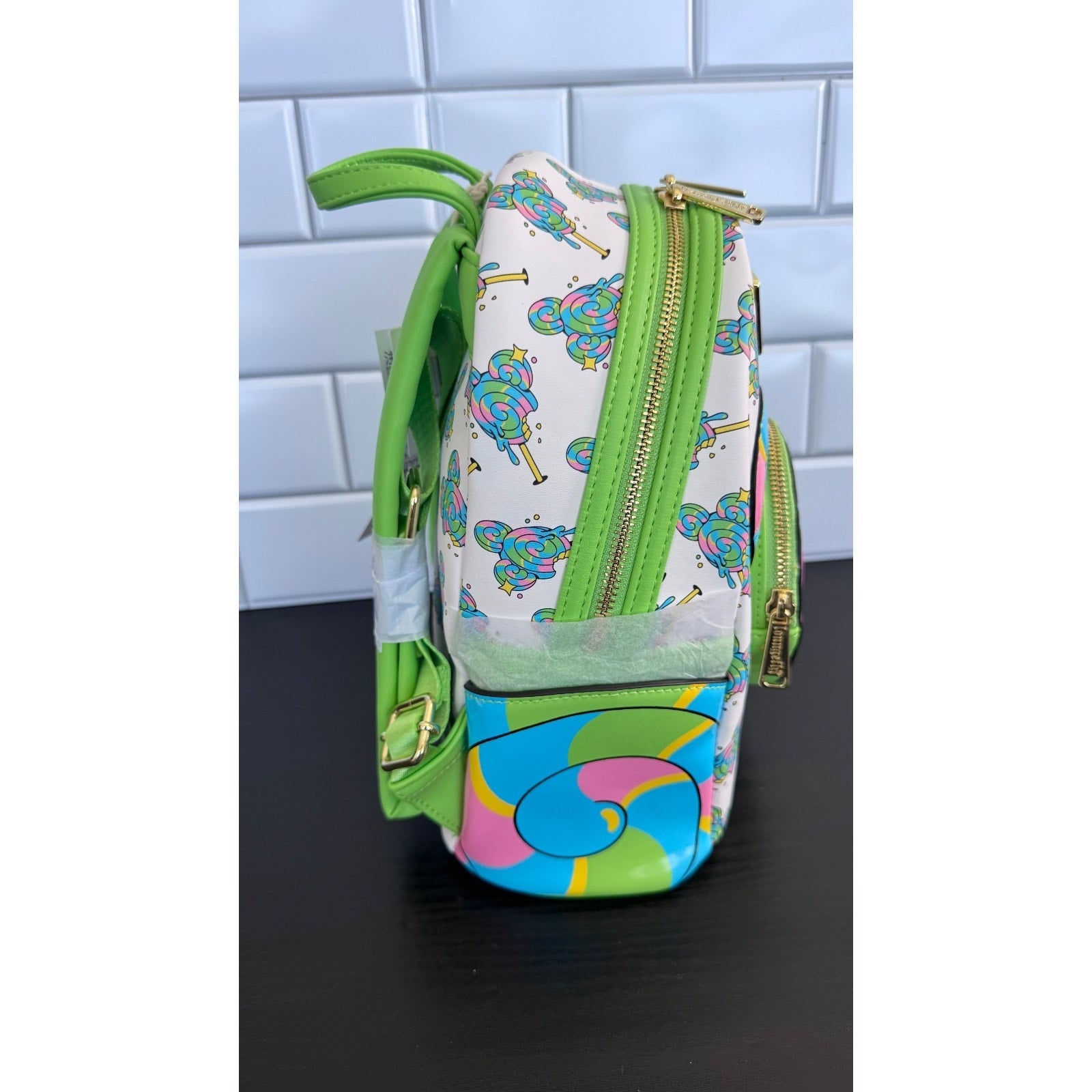 Disney Parks x Loungefly Eats Collection Mickey Lollipop Mini Backpack NWT