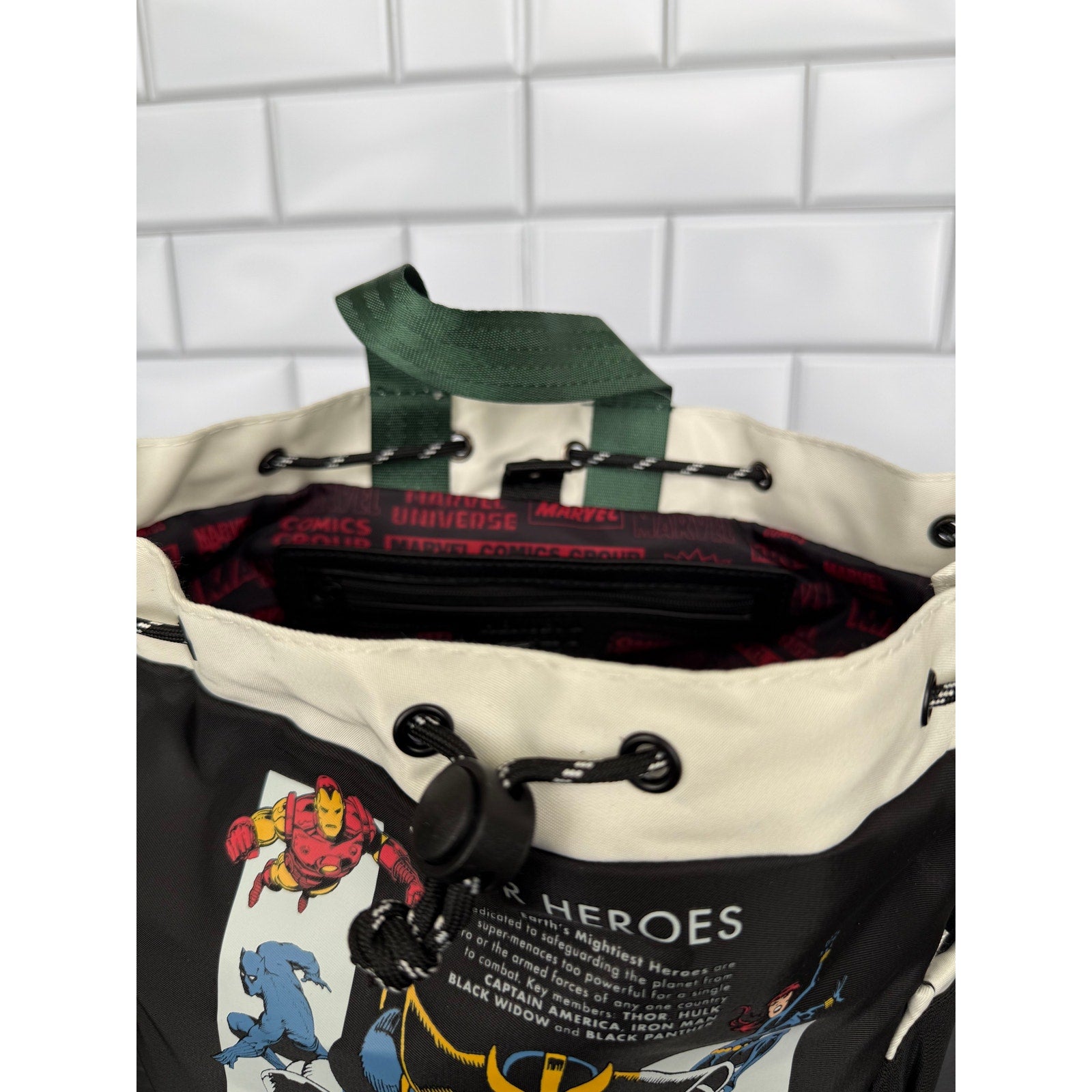 Disney Parks x Marvel Super Heroes & Villains Bucket Bag Backpack – NWT
