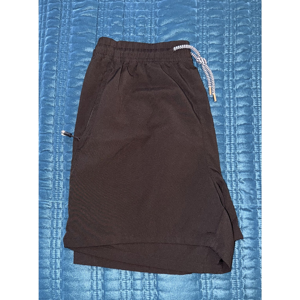 Men’s Breathable Drawstring Athletic Shorts XL 35-37 Waist Zipper Pockets 6 Pack