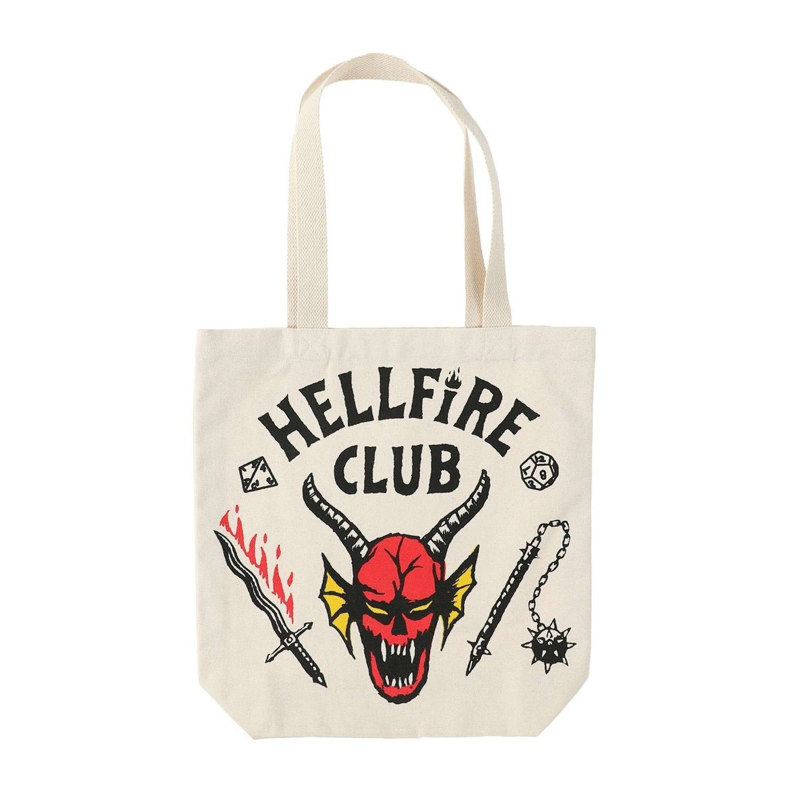 Stranger Things Hellfire Club 14" Canvas Tote NEW