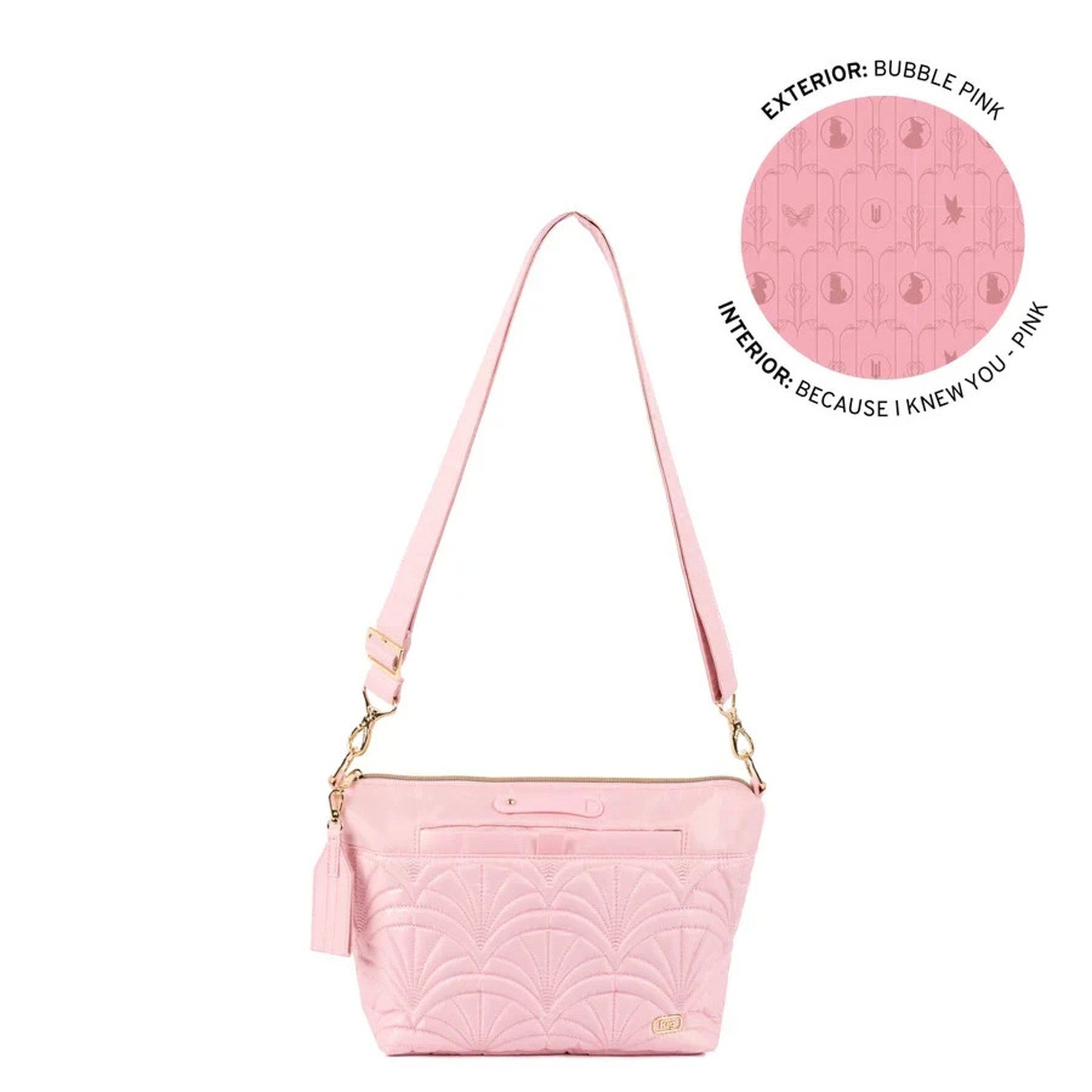 NEW Wicked x Lug Flare 2 Classic Quilted Crossbody Bubble Pink