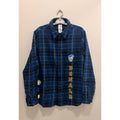 Disney Adult Shirt Donald Duck Plaid Flannel Shirt Large NWT