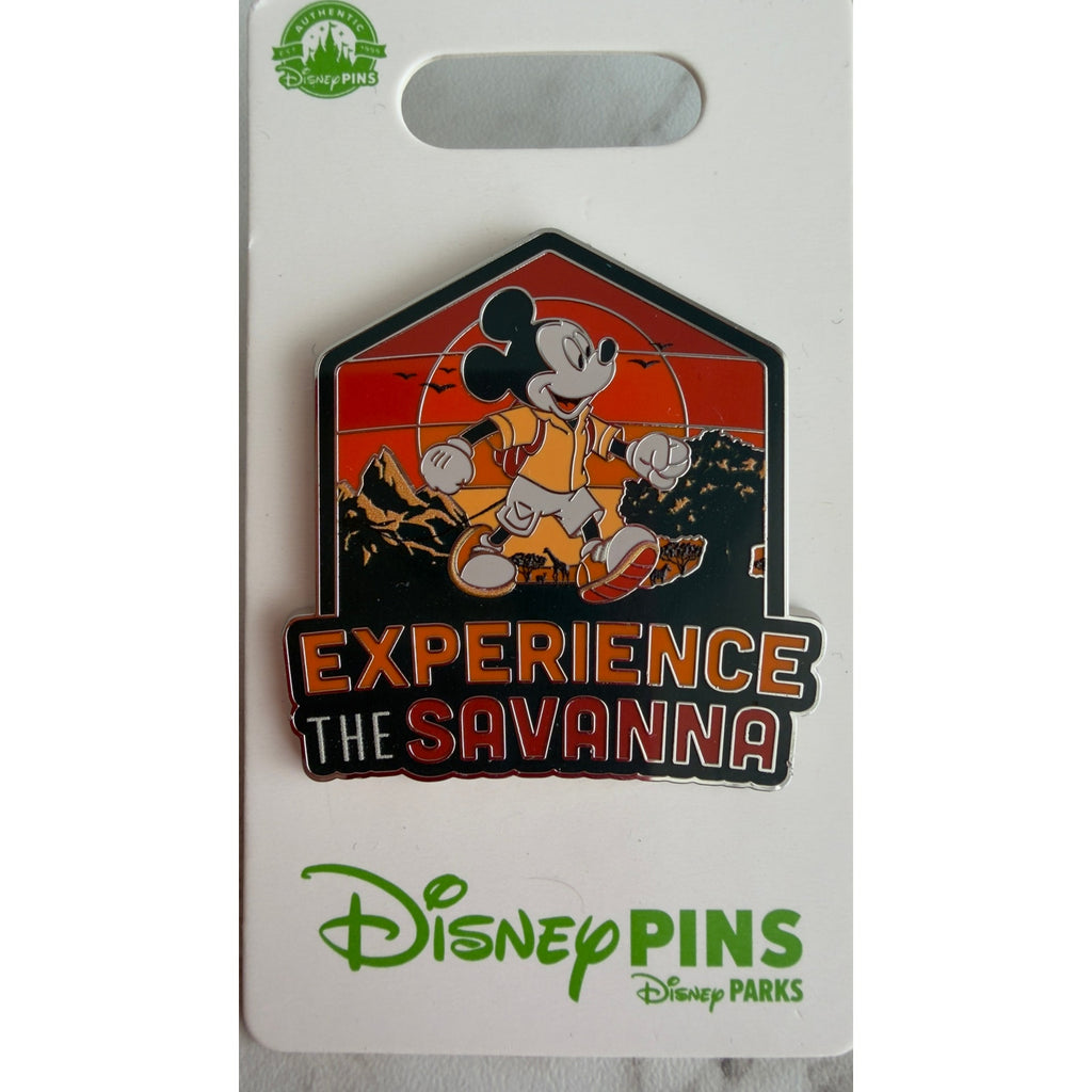 Disney Parks Animal Kingdom Mickey Mouse Experience the Savanna Pin NEW