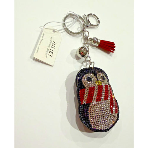 Bling Penguin Rhinestone Crystal Sparkle Keychain Bag Charm Purse Charm NEW