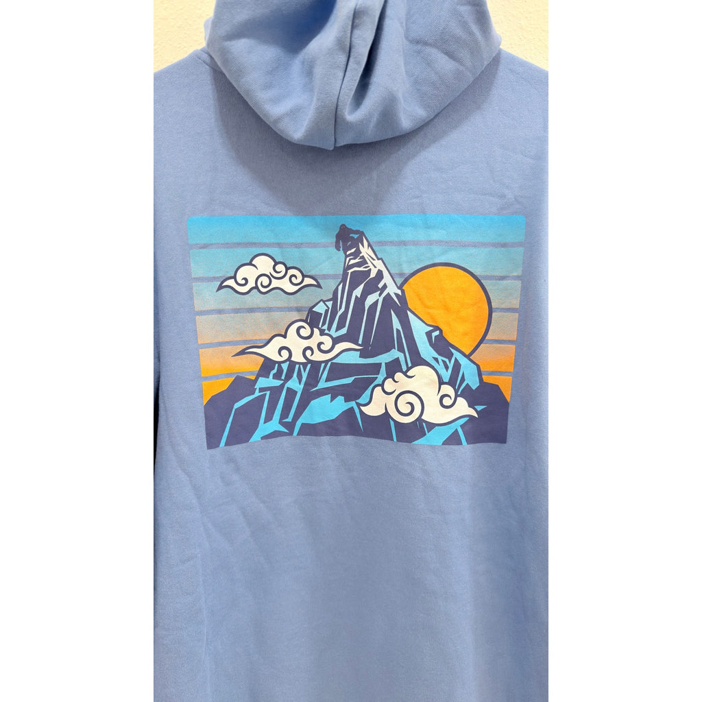 NWT Disney Parks Animal Kingdom Expedition Everest Blue Zip Hoodie - Large