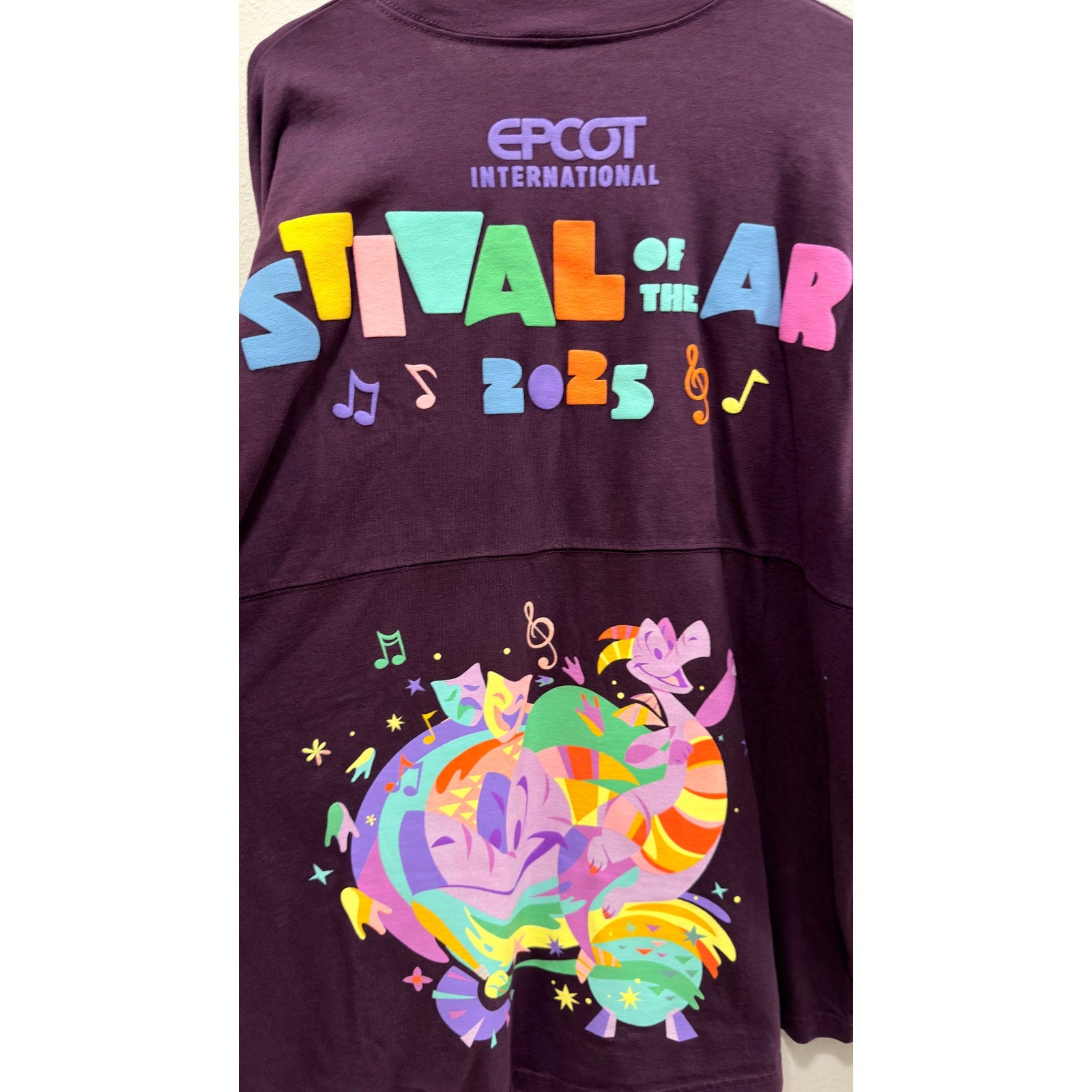 Disney 2025 Epcot Festival of the Arts Figment Purple Spirit Jersey Large NWT