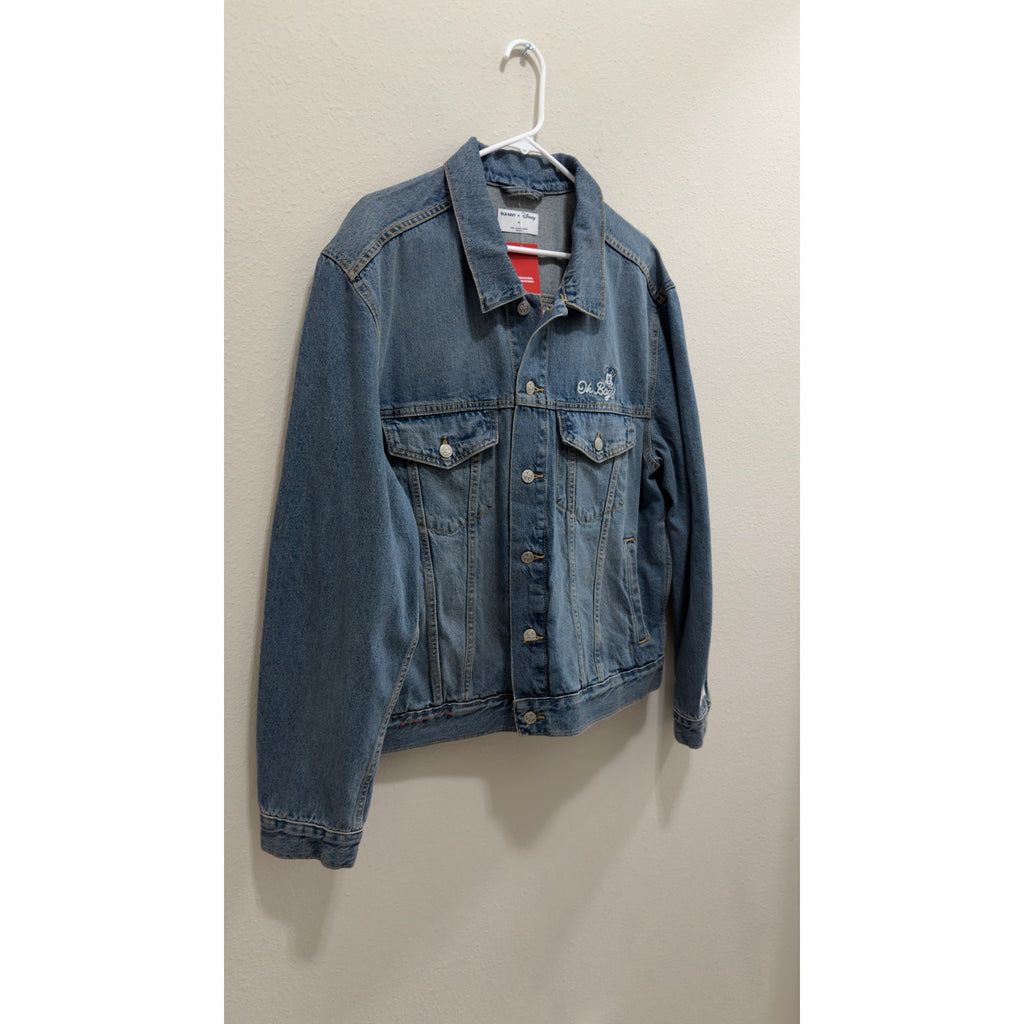 NWT Old Navy x Disney Men's Mickey Mouse Americana Denim Trucker Jacket XL