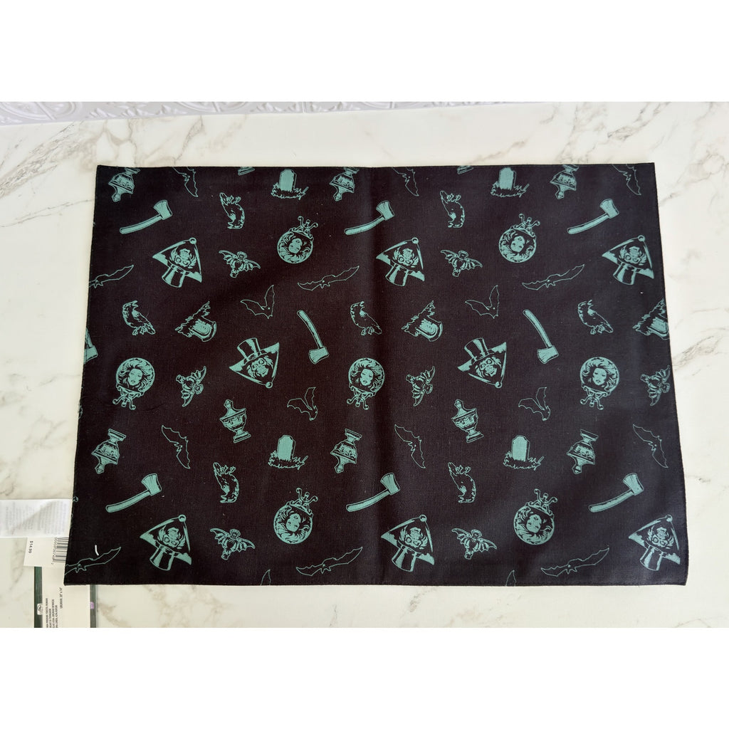 Disney Parks The Haunted Mansion Reversible Placemat Madame Leota Wallpaper NWT