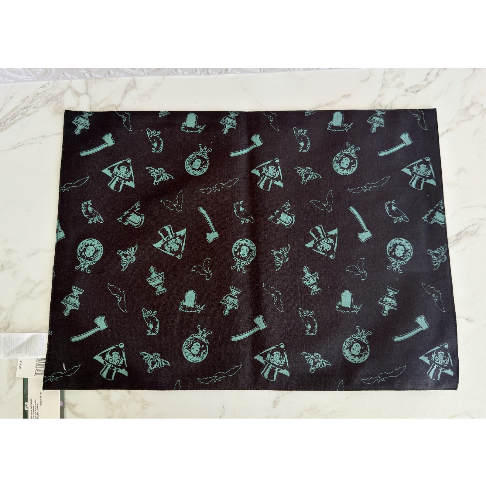 Disney Parks The Haunted Mansion Reversible Placemat Madame Leota Wallpaper NWT