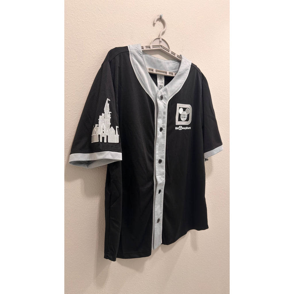 Disney Parks Walt Disney World "71" Castle Baseball Jersey Adult Large NWT