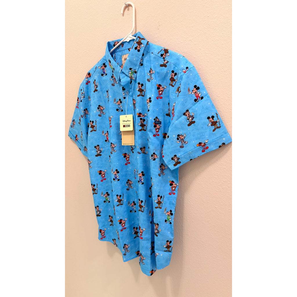 NWT Disney Parks 2025 RSVLTS Mickey Mouse Men’s Shirt - Large
