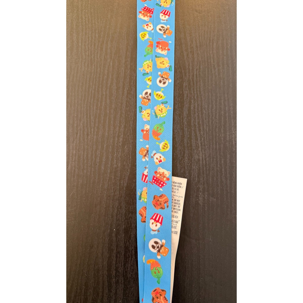 Disney Pin Trading Lanyard - Disney Munchlings Blue and White NEW