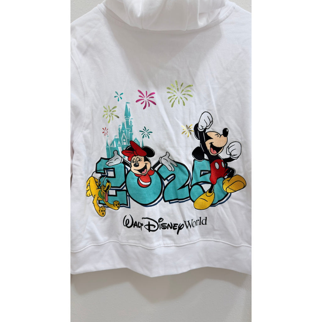NWT 2025 Walt Disney World Mickey & Friends Zip-Up Hoodie - Women’s Large