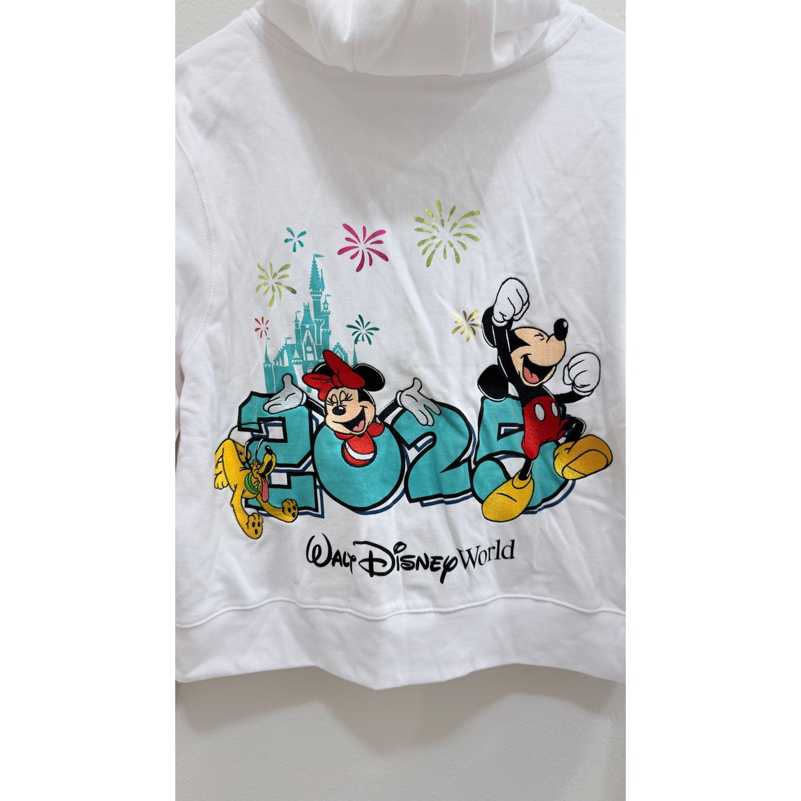 NWT 2025 Walt Disney World Mickey & Friends Zip-Up Hoodie - Women’s Large