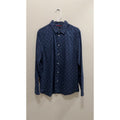 H&M Men's Long Sleeve Button-Down Shirt - Navy Anchor Print Size Large
