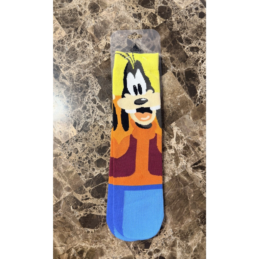 Disney Parks Goofy Character Adult Socks One Size NWT