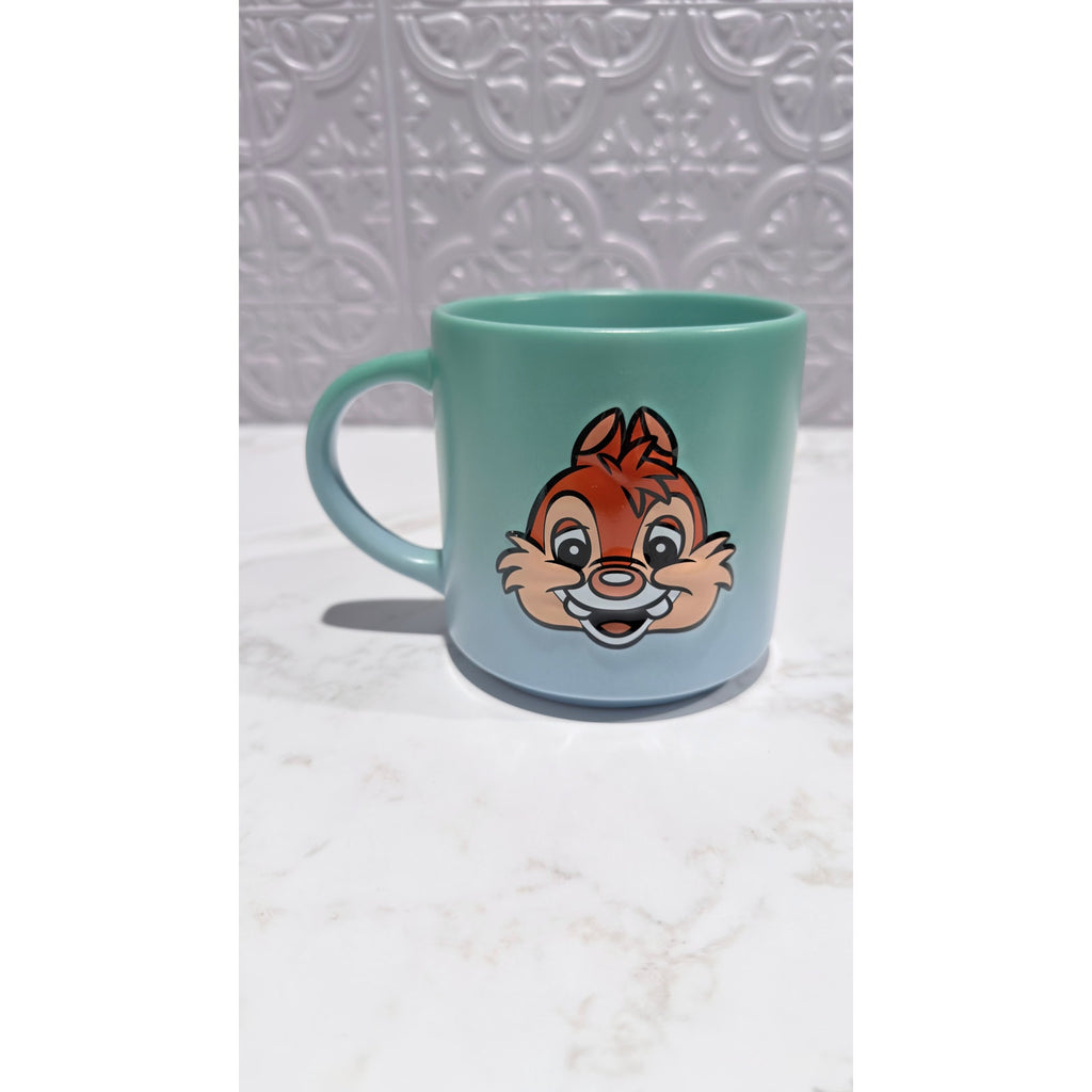 Disney Parks Chip 'n Dale Ombre Ceramic Stoneware Coffee Mug 20 oz NEW