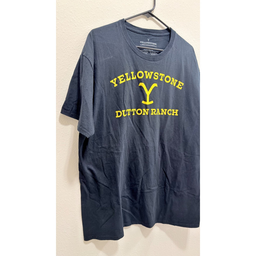 Yellowstone Dutton Ranch Men's Graphic T-Shirt - Black - Size XL