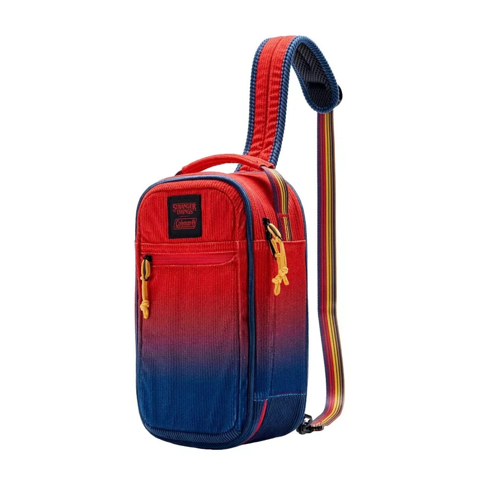 NEW Coleman x Stranger Things 6-Can Convertible Cooler Sling - Red Fade