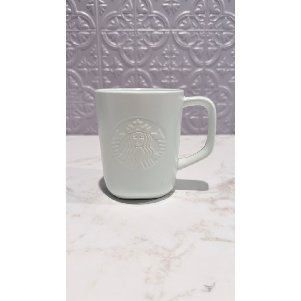 Starbucks Mint Green Recycled Ceramic Coffee Mug 16 oz Triangular Bottom NEW