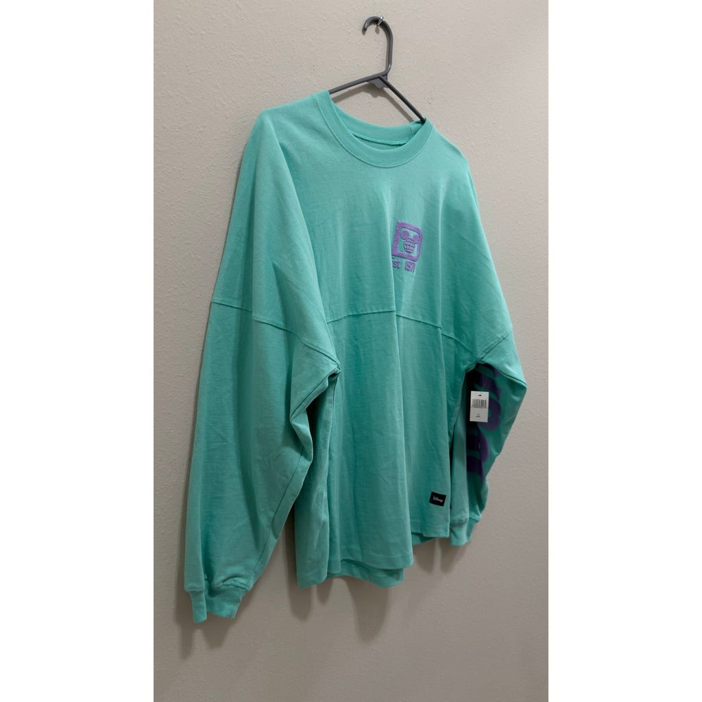 Walt Disney World Spirit Jersey Large Mint Green Pistachio Purple Glitter NWT