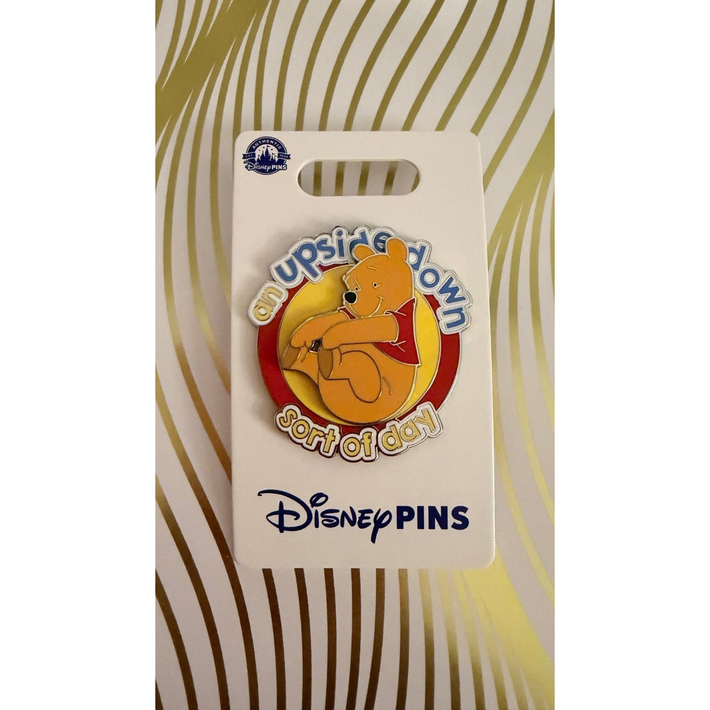 NEW Winnie The Pooh An Upside Down Sort of Day Disney Spinner Pin