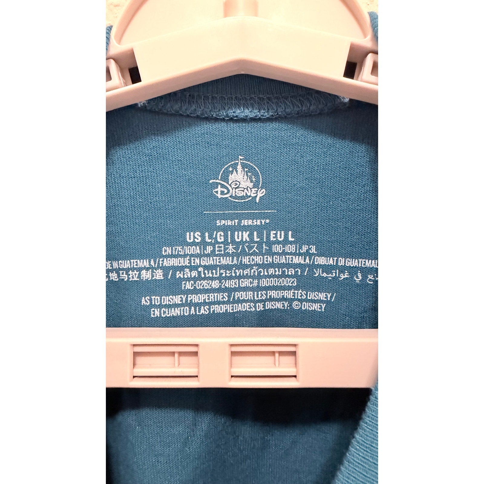 Disney Parks Tiana’s Bayou Adventure Spirit Jersey Adult Large NWT