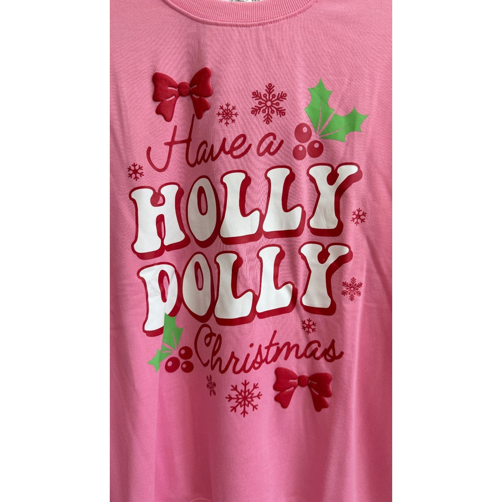 Dolly Parton Christmas Graphic Pullover - Pink - Women's XXL - NWT