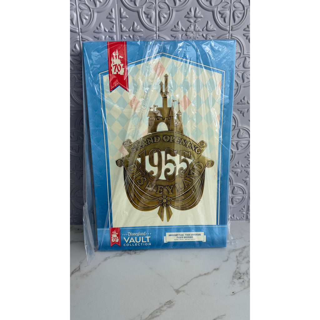 Disneyland 70th Anniversary Vault Collection 1955 Castle Opening Day Plaque NIB