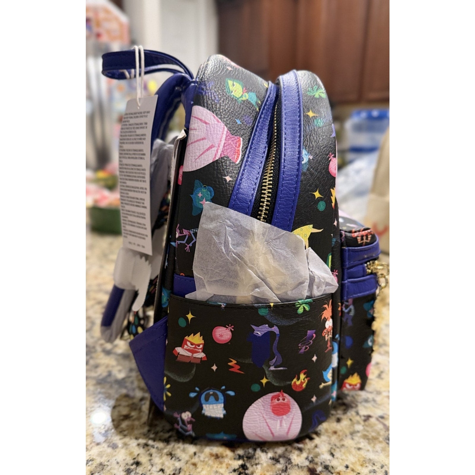 NWT Disney Parks x Loungefly 2025 Pixar Inside Out 2 Mini Backpack