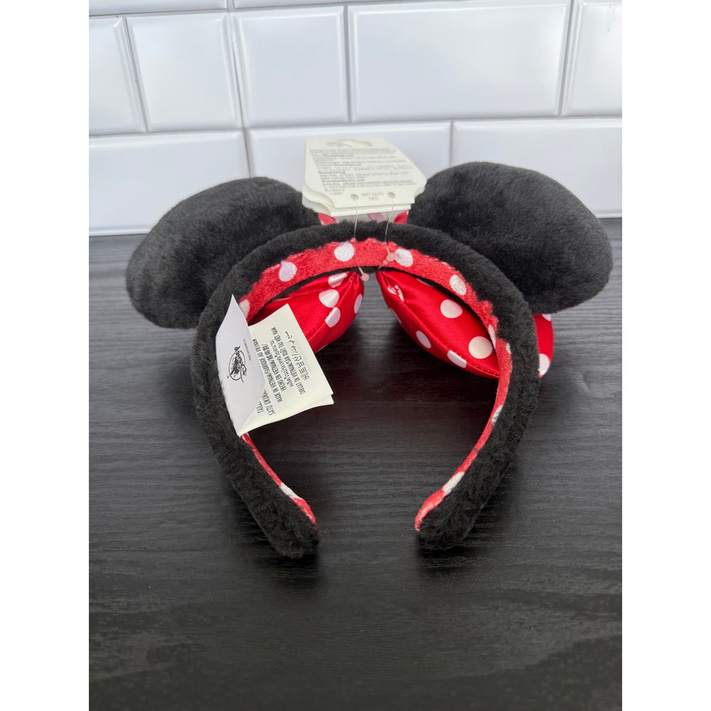 Disney Parks Minnie Mouse Plush Polka Dot Ear Headband – NWT