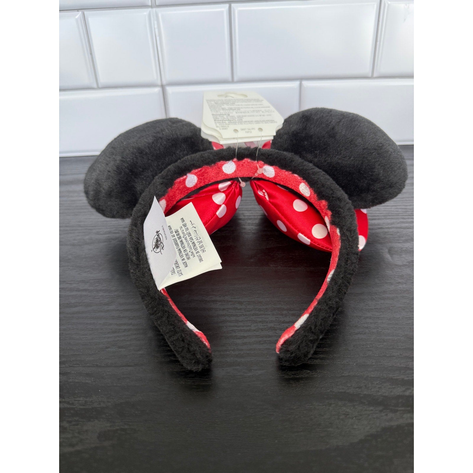 Disney Parks Minnie Mouse Plush Polka Dot Ear Headband – NWT