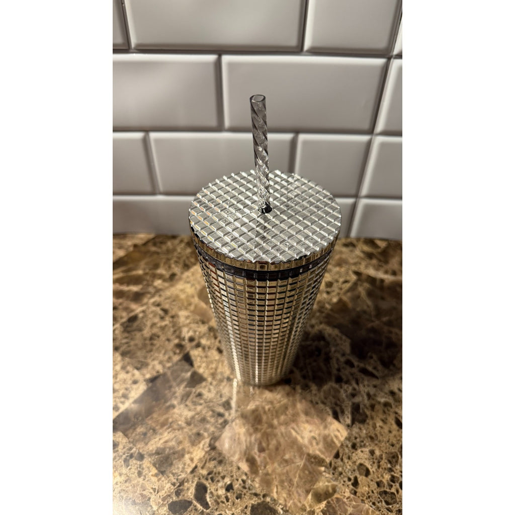 Starbucks Holiday 2023 Silver Studded 16oz Bling Tumbler - NEW