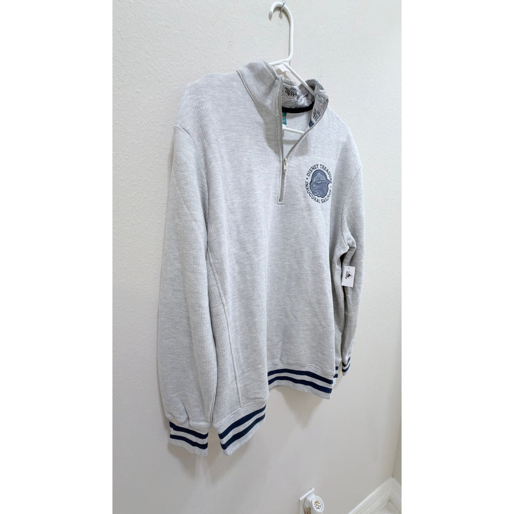 NWT Disney Treasure Inaugural Sailings Quarter-Zip Pullover - Large