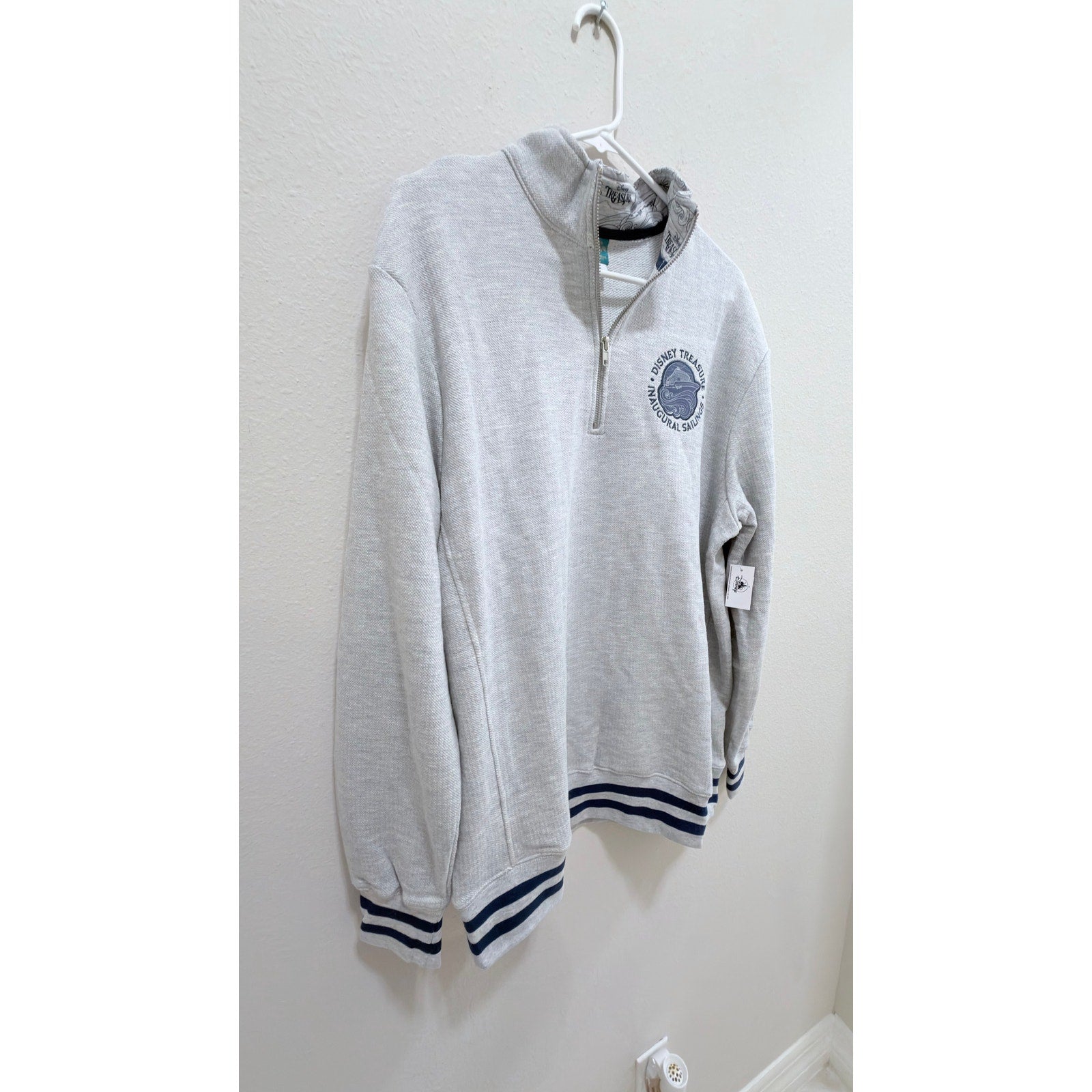 NWT Disney Treasure Inaugural Sailings Quarter-Zip Pullover - Large